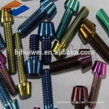 colored Gr5 Titanium Taper Head Socket Drive Machine Screw